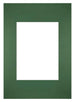 Passe-Partout Photo Frame Size 21x29,7 cm A4 - Photo Size 13x18 cm - Green Forest