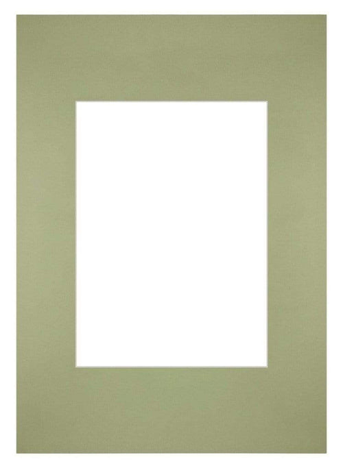 Passe-Partout Photo Frame Size 21x29,7 cm A4 - Photo Size 13x18 cm - Mint green