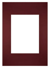 Passe-Partout Photo Frame Size 21x29,7 cm A4 - Photo Size 13x18 cm - Wine Red