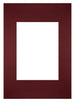 Passe-Partout Photo Frame Size 21x29,7 cm A4 - Photo Size 13x18 cm - Wine Red