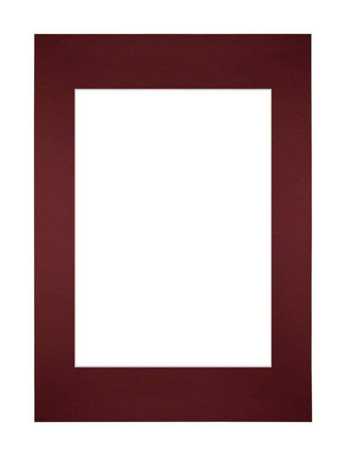 Passe-Partout Photo Frame Size 21x29,7 cm A4 - Photo Size 14,8x21 cm - Wine Red