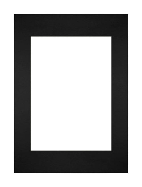 Passe-Partout Photo Frame Size 21x29,7 cm A4 - Photo Size 14,8x21 cm - Black