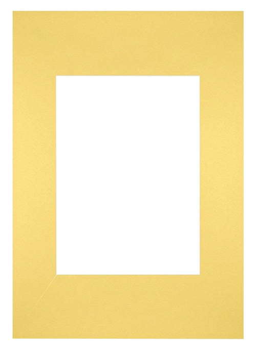 Passe-Partout Photo Frame Size 21x29,7 cm A4 - Photo Size 13x18 cm - Yellow