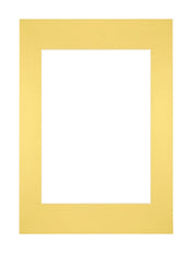 Passe-Partout Photo Frame Size 21x29,7 cm A4 - Photo Size 14,8x21 cm - Yellow