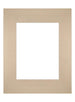 Passe-Partout Photo Frame Size 24x30 cm - Photo Size 15x20 cm - Beige