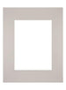 Passe-Partout Photo Frame Size 24x30 cm - Photo Size 15x20 cm - Gray Granite