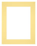 Passe-Partout Photo Frame Size 25x30 cm - Photo Size 13x18 cm - Yellow