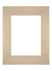 Passe-Partout Photo Frame Size 28x35 cm - Photo Size 18x24 cm - Beige