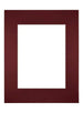 Passe-Partout Photo Frame Size 28x35 cm - Photo Size 18x24 cm - Wine Red