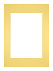 Passe-Partout Photo Frame Size 29,7x42 cm A3 - Photo Size 21x29,7 cm - Yellow