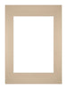 Passe-Partout Photo Frame Size 29,7x42 cm A3 - Photo Size 21x29,7 cm - Beige