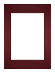 Passe-Partout Photo Frame Size 29,7x42 cm A3 - Photo Size 21x29,7 cm - Wine Red