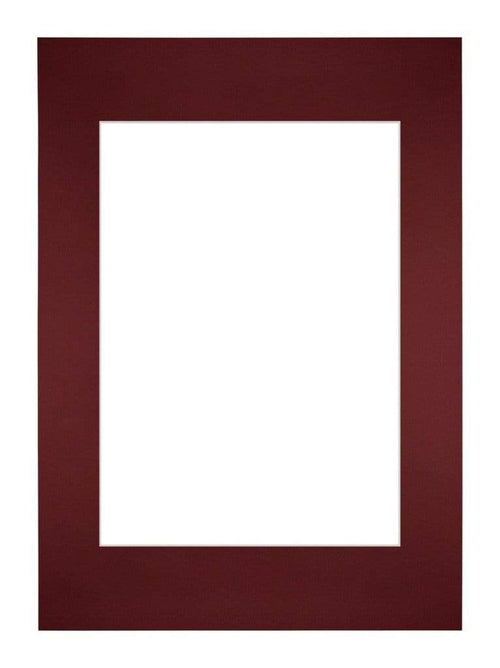 Passe-Partout Photo Frame Size 29,7x42 cm A3 - Photo Size 21x29,7 cm - Wine Red