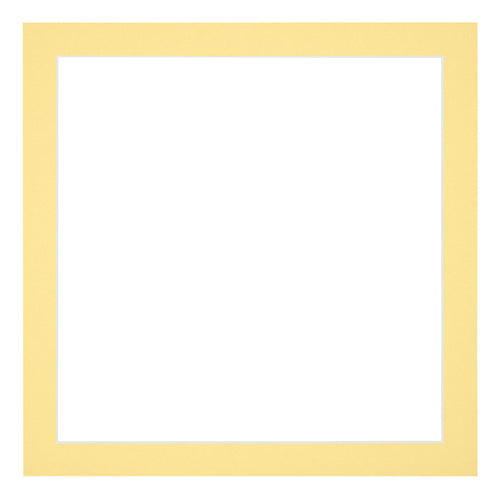 Passe-Partout Photo Frame Size 30x30 cm - Photo Size 25x25 cm - Yellow