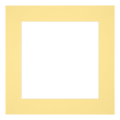 Passe-Partout Photo Frame Size 30x30 cm - Photo Size 15x15 cm - Yellow