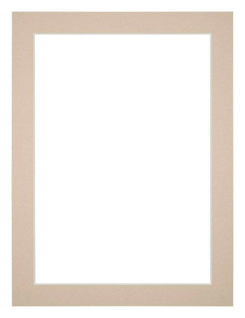 Passe-Partout Photo Frame Size 36x48 cm - Photo Size 30x40 cm - Beige