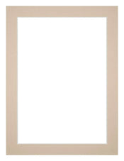 Passe-Partout Photo Frame Size 30x40 cm - Photo Size 25x35 cm - Beige