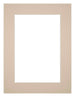 Passe-Partout Photo Frame Size 30x40 cm - Photo Size 20x30 cm - Beige