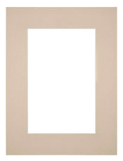 Passe-Partout Photo Frame Size 45x60 cm - Photo Size 30x45 cm - Beige