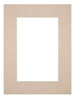 Passe-Partout Photo Frame Size 45x60 cm - Photo Size 30x45 cm - Beige