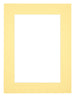 Passe-Partout Photo Frame Size 30x40 cm - Photo Size 20x30 cm - Yellow