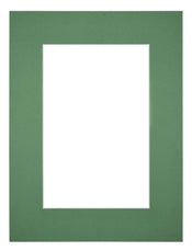 Passe-Partout Photo Frame Size 45x60 cm - Photo Size 30x45 cm - Green Forest