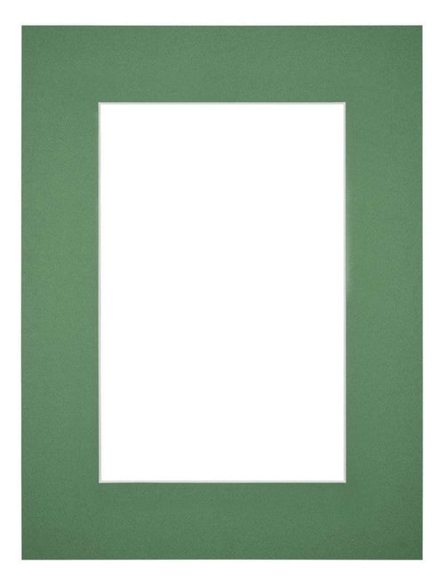 Passe-Partout Photo Frame Size 45x60 cm - Photo Size 30x45 cm - Green Forest