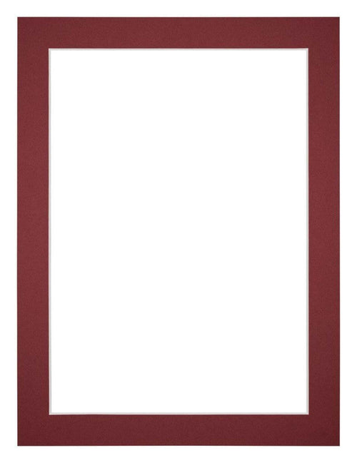 Passe-Partout Photo Frame Size 68x98 cm - Photo Size 60x80 cm - Wine Red