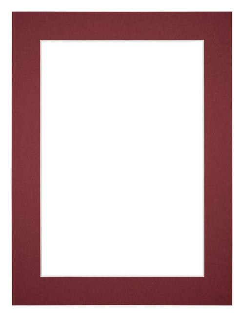 Passe-Partout Photo Frame Size 45x60 cm - Photo Size 40x50 cm - Wine Red