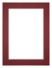 Passe-Partout Photo Frame Size 45x60 cm - Photo Size 40x50 cm - Wine Red