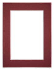 Passe-Partout Photo Frame Size 18x24 cm - Photo Size 9x13 cm - Wine Red