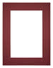 Passe-Partout Photo Frame Size 45x60 cm - Photo Size 35x50 cm - Wine Red