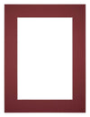 Passe-Partout Photo Frame Size 75x100 cm - Photo Size 60x90 cm - Wine Red