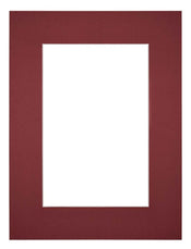 Passe-Partout Photo Frame Size 45x60 cm - Photo Size 30x45 cm - Wine Red