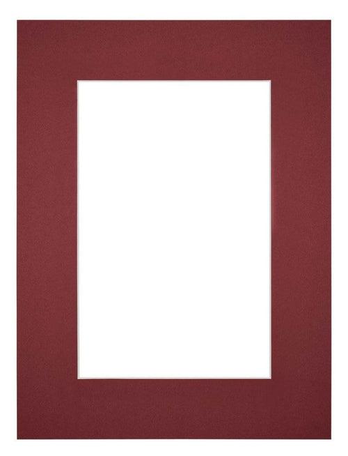 Passe-Partout Photo Frame Size 45x60 cm - Photo Size 30x45 cm - Wine Red