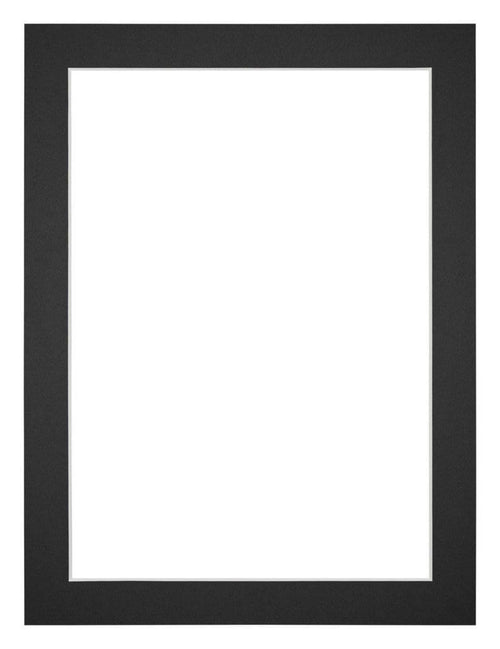 Passe-Partout Photo Frame Size 36x48 cm - Photo Size 30x40 cm - Black