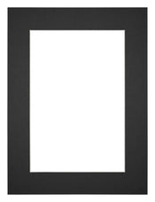 Passe-Partout Photo Frame Size 18x24 cm - Photo Size 9x13 cm - Black