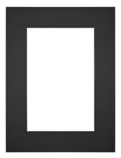 Passe-Partout Photo Frame Size 45x60 cm - Photo Size 30x45 cm - Black