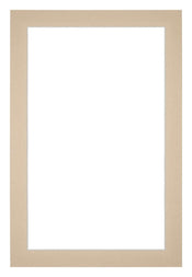 Passe-Partout Photo Frame Size 40x60 cm - Photo Size 35x55 cm - Beige