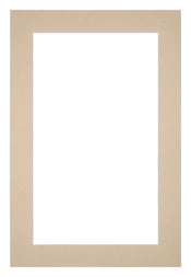 Passe-Partout Photo Frame Size 20x30 cm - Photo Size 15x20 cm - Beige