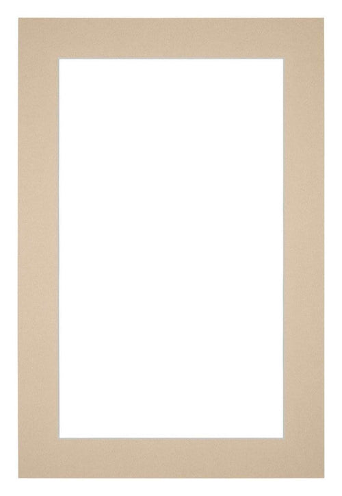 Passe-Partout Photo Frame Size 20x30 cm - Photo Size 15x20 cm - Beige