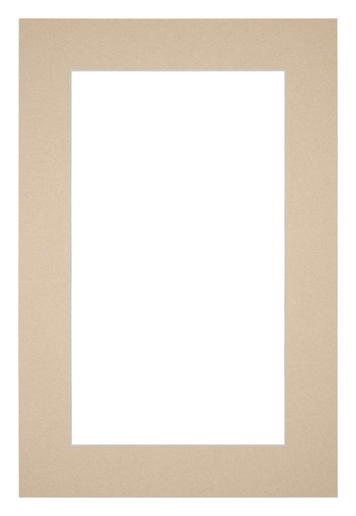 Passe-Partout Photo Frame Size 36x48 cm - Photo Size 20x30 cm - Beige