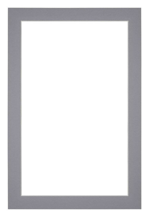 Passe-Partout Photo Frame Size 40x60 cm - Photo Size 35x55 cm - Gray