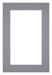 Passe-Partout Photo Frame Size 40x60 cm - Photo Size 30x50 cm - Gray