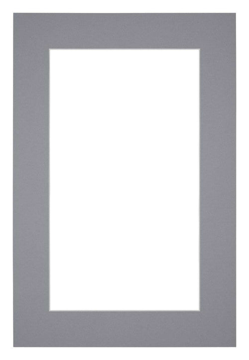 Passe-Partout Photo Frame Size 40x60 cm - Photo Size 30x50 cm - Gray