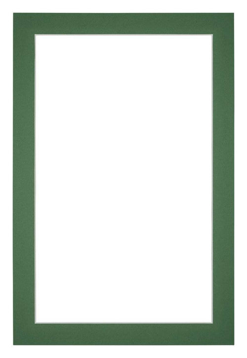 Passe-Partout Photo Frame Size 60x90 cm - Photo Size 55x85 cm - Green Forest