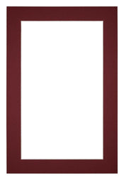 Passe-Partout Photo Frame Size 20x30 cm - Photo Size 15x20 cm - Wine Red