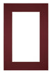 Passe-Partout Photo Frame Size 61x91,5 cm - Photo Size 50x70 cm - Wine Red