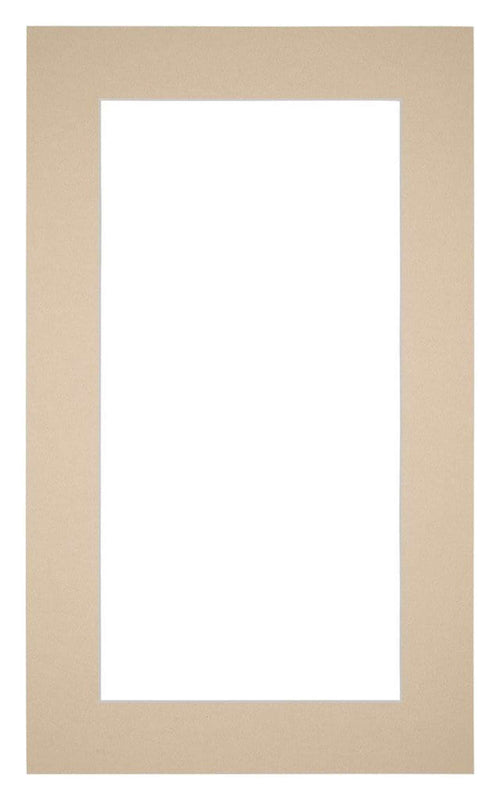 Passe-Partout Photo Frame Size 30x50 cm - Photo Size 20x40 cm - Beige