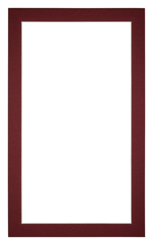 Passe-Partout Photo Frame Size 30x50 cm - Photo Size 25x45 cm - Wine Red